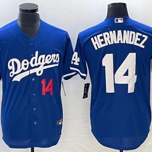 dodgers #14 blue jersey