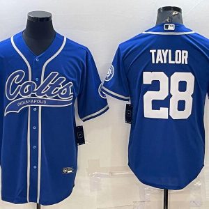 colts #28 blue baseball jersey