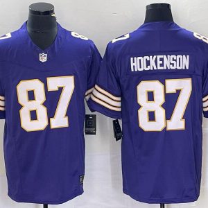vikings #87 purple jersey