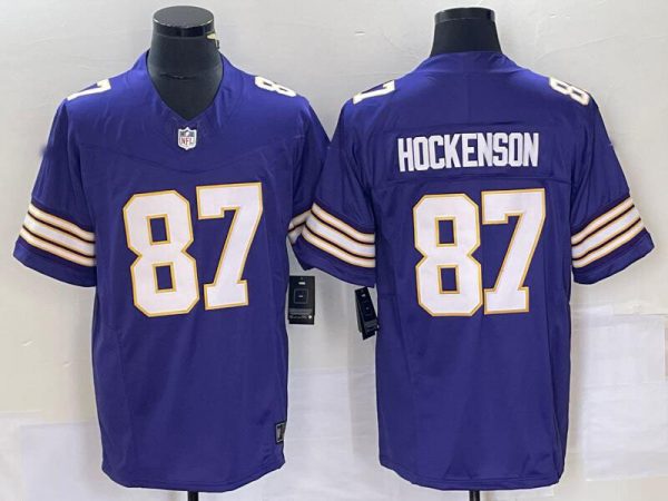 vikings #87 purple jersey