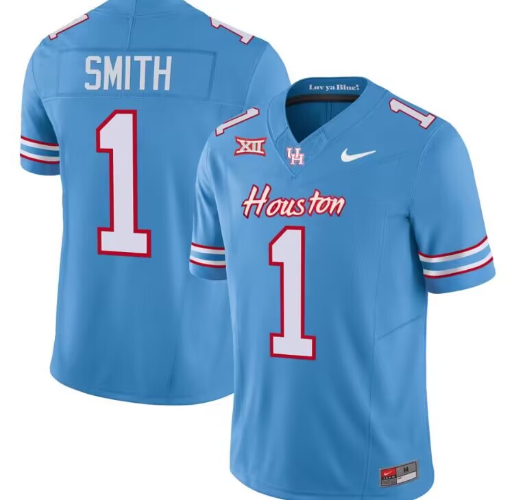 Houston Cougars unveil Oilers custom football jersey