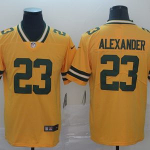 packers yellow #23 jersey